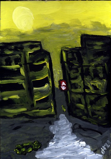 Pittura intitolato "Remnants of Disaster" da Dieter Hamm, Opera d'arte originale, Acrilico