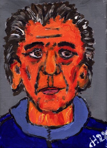 Painting titled "Lou Reed" by Dieter Hamm, Original Artwork, Acrylic