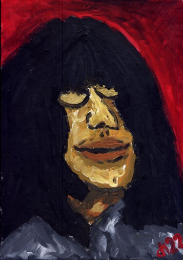 Peinture intitulée "Joey Ramone again" par Dieter Hamm, Œuvre d'art originale, Acrylique