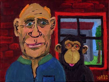 Картина под названием "Gary and Monzi" - Dieter Hamm, Подлинное произведение искусства, Акрил