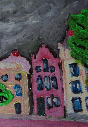 Malerei mit dem Titel "Vor dem Gewitter" von Dieter Hamm, Original-Kunstwerk, Acryl