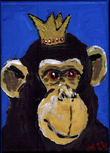 Painting titled "Prinzessin / Prince…" by Dieter Hamm, Original Artwork, Acrylic
