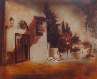 Peinture intitulée "sidi bou said" par Narjess B Hamouda, Œuvre d'art originale, Huile