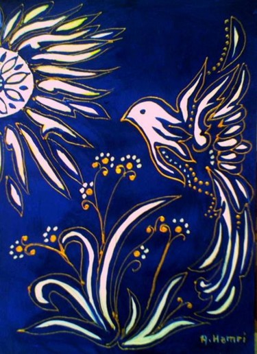 Liberté Peinture intitulée "Liberté" par Abdelkrim Hamri, Œuvre d'art originale