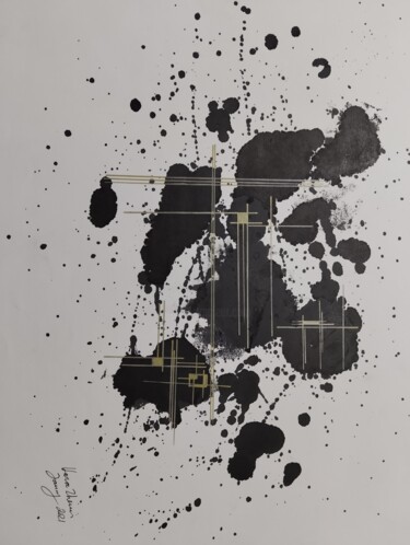 "Abstract" başlıklı Tablo Hana Zheni tarafından, Orijinal sanat, Mürekkep