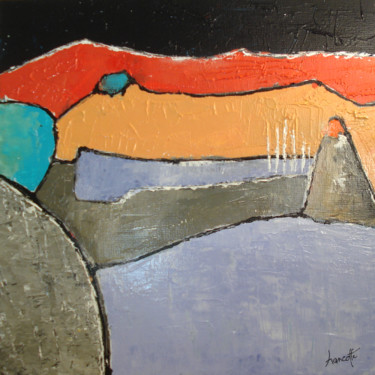 Pintura titulada "port Lympia" por Gilles Hancotte, Obra de arte original, Acrílico