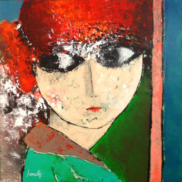 Peinture intitulée "Mademoiselle" par Gilles Hancotte, Œuvre d'art originale, Acrylique