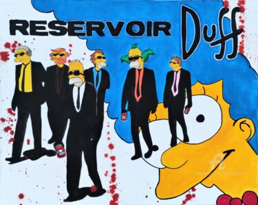 "Reservoir Duff" başlıklı Tablo Handfabdream tarafından, Orijinal sanat, Akrilik Ahşap panel üzerine monte edilmiş