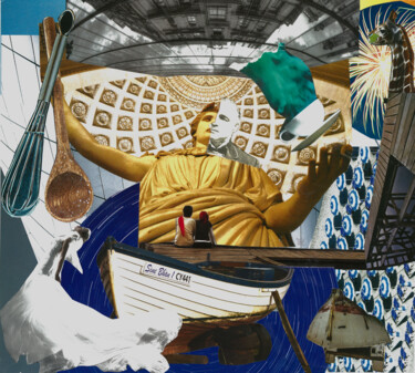 Collages intitulée "KITCHWN - 01104" par Handmad Collectıbles, Œuvre d'art originale, Collages