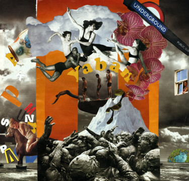 Collages titled "VVILD 011008" by Handmad Collectıbles, Original Artwork, Collages
