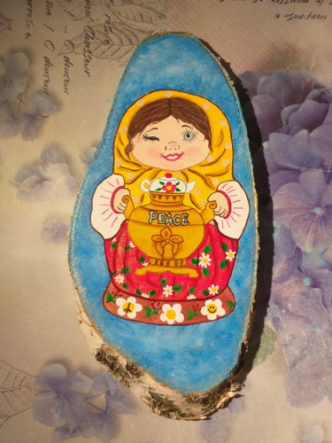 Картина под названием "Матрёшка" - Юлия Алексеева, Подлинное произведение искусства, Акрил