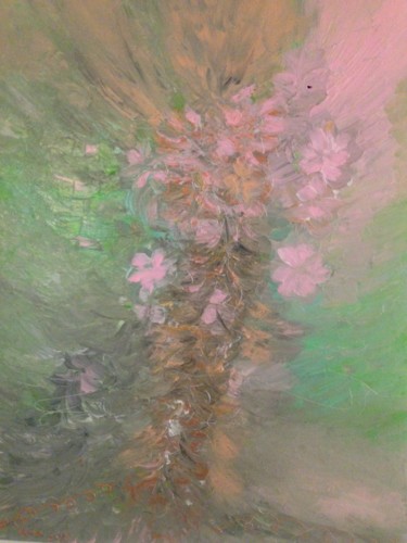 Ζωγραφική με τίτλο "Lost In Flowers" από Hanen Hb, Αυθεντικά έργα τέχνης, Ακρυλικό