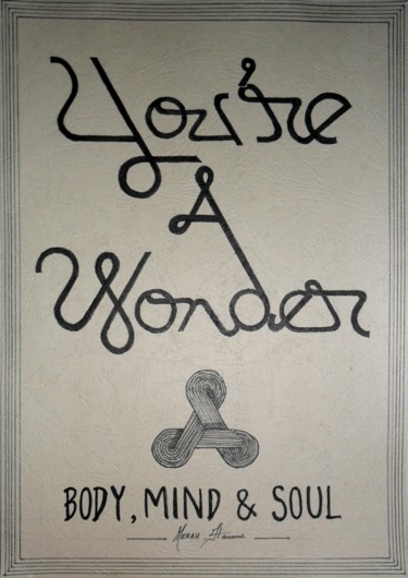 Tekening getiteld "You're a Wonder" door Hanene Merah, Origineel Kunstwerk, Anders