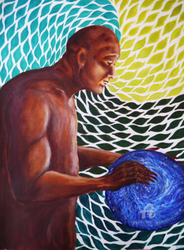 Painting titled "Save us" by Hang Ribeir, Original Artwork, Acrylic
