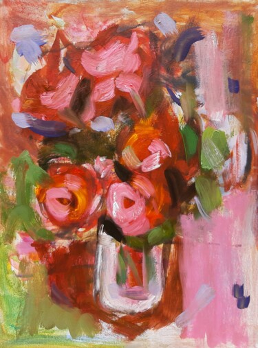 Painting titled "Pink dreams" by Hani Akhmatova, Original Artwork, Oil