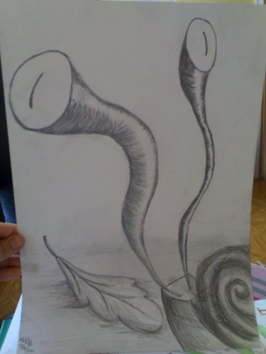 Rysunek zatytułowany „Snail” autorstwa Grzywacz, Oryginalna praca