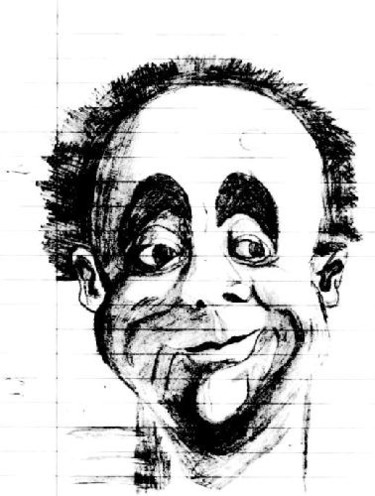 Rysunek zatytułowany „face klaun” autorstwa Grzywacz, Oryginalna praca