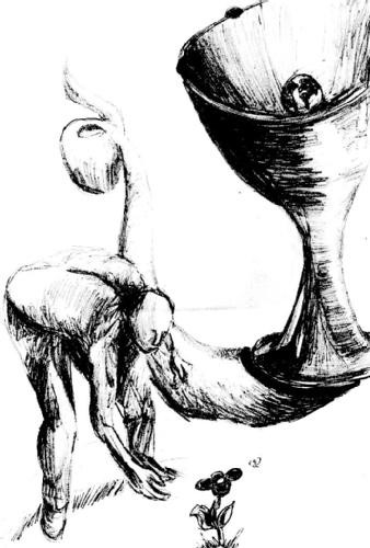 Rysunek zatytułowany „chope...” autorstwa Grzywacz, Oryginalna praca