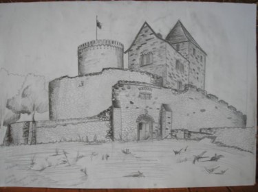 Drawing titled "Castel in Bedzin (P…" by Grzywacz, Original Artwork