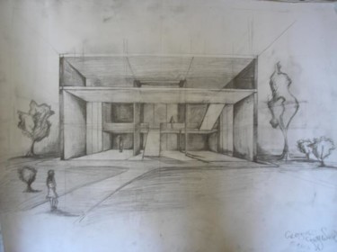 Drawing titled "Cross perspective p…" by Grzywacz, Original Artwork