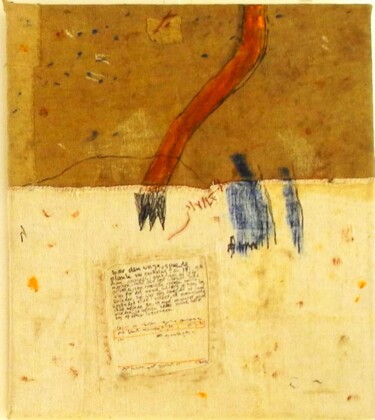 Malerei mit dem Titel "VERGESSENE WORTE" von Hanínga Thiel, Original-Kunstwerk, Öl