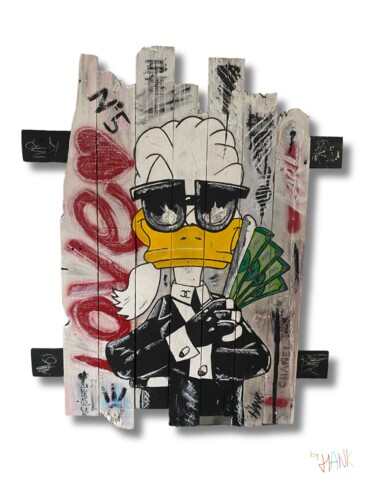 Pintura intitulada "LOVE KARL" por Hank, Obras de arte originais, Acrílico