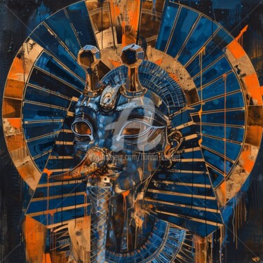 Digitale Kunst mit dem Titel "Egyptian execution" von Hanna Kochet, Original-Kunstwerk, KI-generiertes Bild