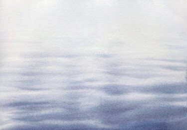 Pittura intitolato "Calm Sea" da Hanna Kopylova, Opera d'arte originale, Acquarello