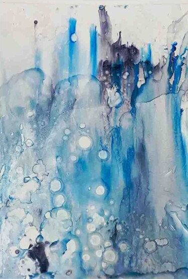 Картина под названием "Bubbles" - Ханна Мара, Подлинное произведение искусства, Чернила
