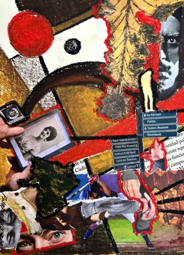 Collages intitolato "Blast" da Hanna Potapenko, Opera d'arte originale, Collages