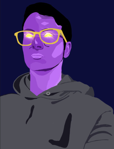 Arts numériques intitulée "Birdman_gaming" par Hannah Lashley, Œuvre d'art originale, Peinture numérique