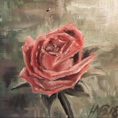 Painting titled "Draußen" by Hannah-Marie Blohme, Original Artwork, Oil