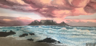 Painting titled "Atlantic Ocean x Ca…" by Hannah-Marie Blohme, Original Artwork, Oil