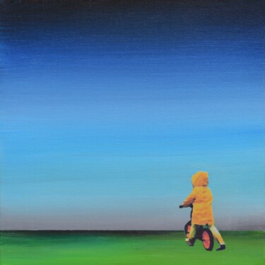 Peinture intitulée "De wijde wereld 1" par Hanneke Pereboom, Œuvre d'art originale, Acrylique