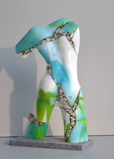 Sculptuur getiteld "Torso glass" door Hanneke Pereboom, Origineel Kunstwerk, Glas