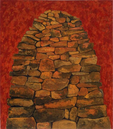 Painting titled "Tumulus I" by Hannes Hofstetter, Original Artwork, Acrylic