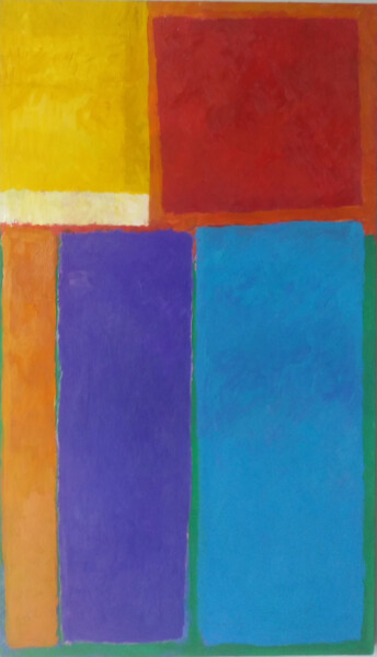 Malerei mit dem Titel "Colorfields" von Hannes Hofstetter, Original-Kunstwerk, Öl