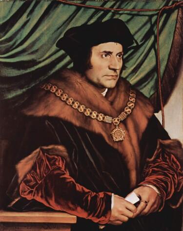 Pittura intitolato "Portrait de Thomas…" da Hans Holbein Le Jeune, Opera d'arte originale, Olio