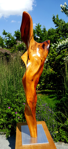 Skulptur mit dem Titel "Non-Conceptual Form…" von Flos, Original-Kunstwerk, Holz