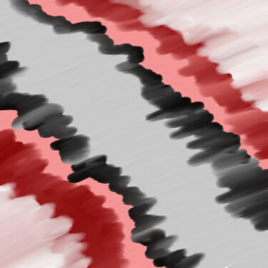 Digitale Kunst mit dem Titel "Red and black" von Hans Korevaar, Original-Kunstwerk, 2D digitale Arbeit