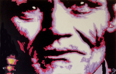 Painting titled "Chet Baker" by Hans Veltman, Original Artwork, Oil Mounted on Wood Stretcher frame