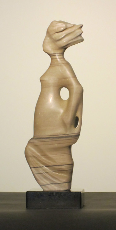Skulptur mit dem Titel "Elegance" von Bozena Happach, Original-Kunstwerk, Stein