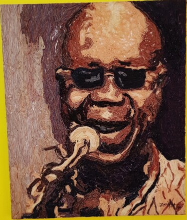 Painting titled "Musiciens d'Afrique" by Happy Home Atelier, Original Artwork