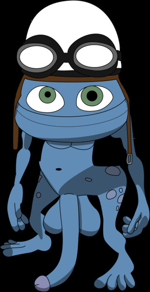 Arte digital titulada "Crazy Frog cute" por Happy The Red, Obra de arte original, Trabajo Digital 2D