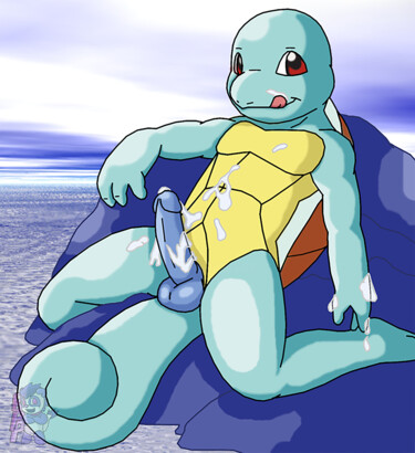 Digital Arts titled "sexy squirtle" by Happy The Red, Original Artwork, 2D Digital Work