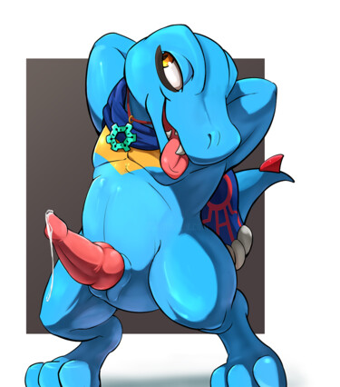 Digital Arts titled "totodile needs your…" by Happy The Red, Original Artwork, 2D Digital Work
