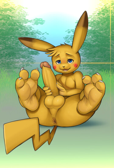 Digital Arts titled "pikachu is preparin…" by Happy The Red, Original Artwork, 2D Digital Work