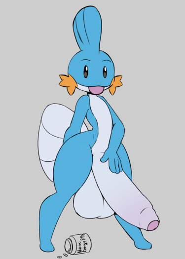 Digital Arts titled "mudkip needs your h…" by Happy The Red, Original Artwork, 2D Digital Work