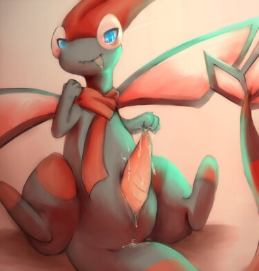 Digital Arts titled "flygon wants some h…" by Happy The Red, Original Artwork, 2D Digital Work