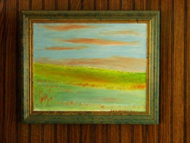Painting titled "Marsh Twighlight" by Dave Marvin, Original Artwork